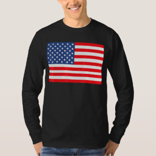 Camiseta Bandeira Americana Para Homens Crianças Meninas Ju