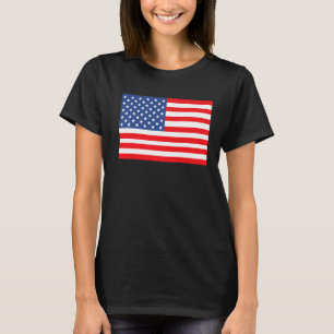 Camiseta Bandeira Americana Para Homens Crianças Meninas Ju