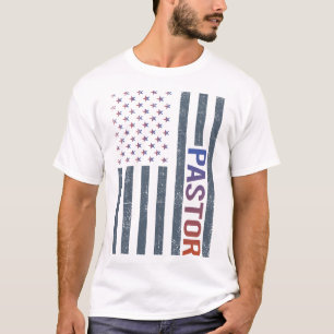 Camiseta Bandeira Americana - Pastor