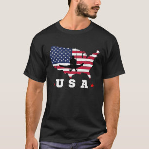Camiseta Bandeira Americana Patriota Desportiva Americana F
