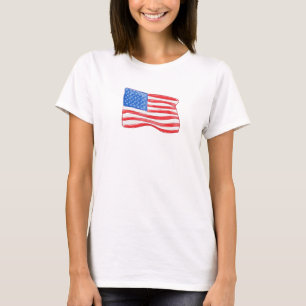 Camiseta Bandeira Americana Patriótica