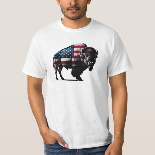 Camiseta Bandeira Americana Patriótica (Frente)