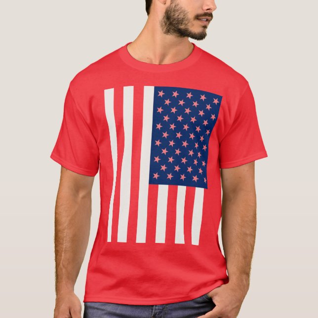 Camiseta Bandeira Americana Patriótica (Frente)
