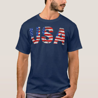 Camiseta Bandeira Americana Patriótica 4 de julho Bald Eagl