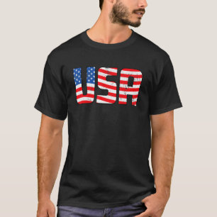 Camiseta Bandeira Americana Patriótica 4 de julho Mulheres