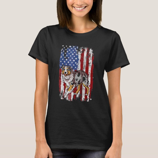 Camiseta Bandeira Americana Patriótica Australiana 4º De (Frente)