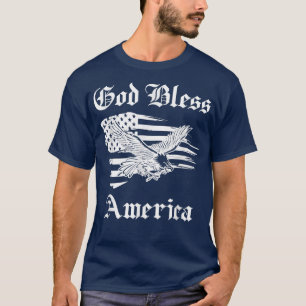 Camiseta Bandeira Americana Patriótica da América do deus a