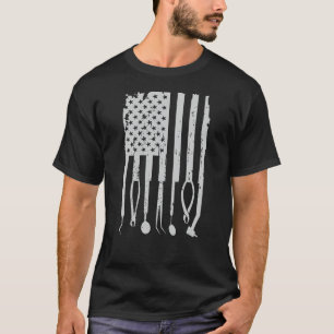 Camiseta Bandeira americana patriótica de higienista denta