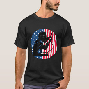 Camiseta Bandeira Americana Patriótica Eua Welder Prid Weld