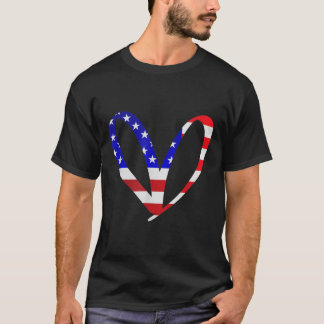 Camiseta Bandeira Americana Patriótica Força Armada Mem