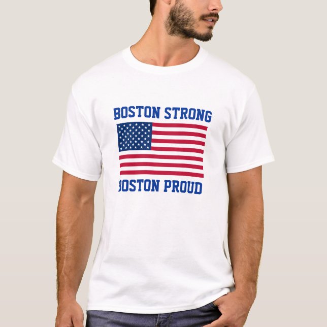 Camiseta Bandeira americana patriótica forte e orgulhosa de (Frente)