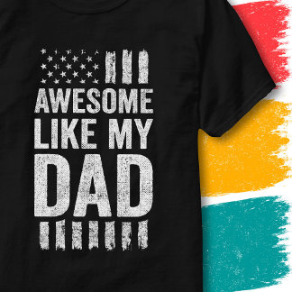 Camiseta Bandeira Americana Patriótica Incrível Como Meu Pa