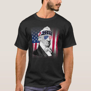 Camiseta Bandeira Americana Patriótica James Buchanan 4 de