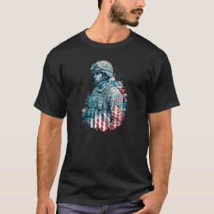 Camiseta Bandeira Americana Patriótica Militar 8