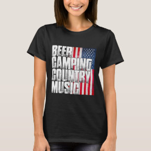 Camiseta Bandeira Americana Patriótica Música Country Cerve