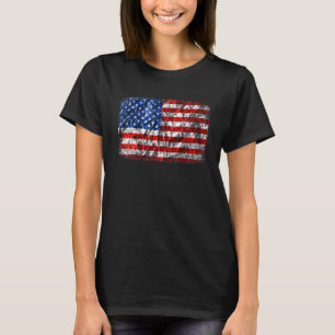 Camiseta Bandeira Americana Patriótica Para Homens American