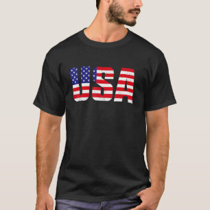 Camiseta Bandeira Americana Patriótica Para Homens Meninos