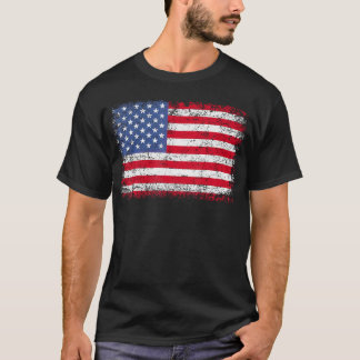 Camiseta Bandeira Americana Patriótica Para Homens Meninos