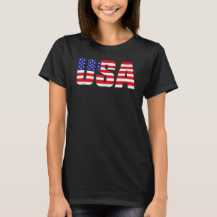 Camiseta Bandeira Americana Patriótica Para Homens Meninos