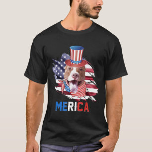 Camiseta Bandeira Americana Patriótica Pitbull