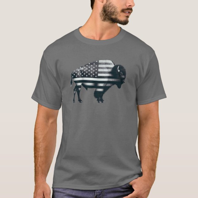 Camiseta Bandeira Americana Patriótica T-Shirt (Frente)