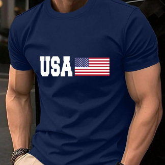 Camiseta Bandeira Americana Patriótica USA