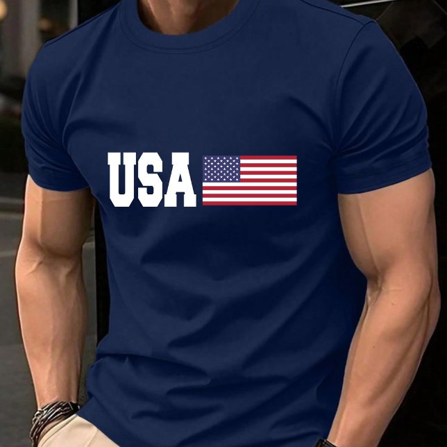 Camiseta Bandeira Americana Patriótica USA (Criador carregado)