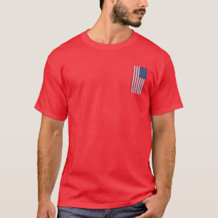 Camiseta Bandeira Americana Patriótica verdadeira Esportes