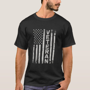 Camiseta Bandeira Americana Patriótica Veterano Exército do