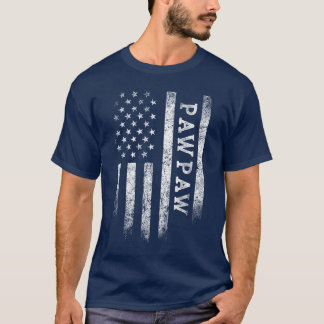 Camiseta Bandeira Americana Pawpaw Presentes Patrióticos Pa