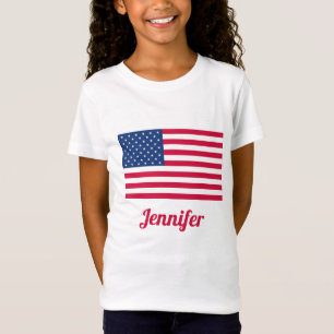 Camiseta Bandeira americana   personalizado