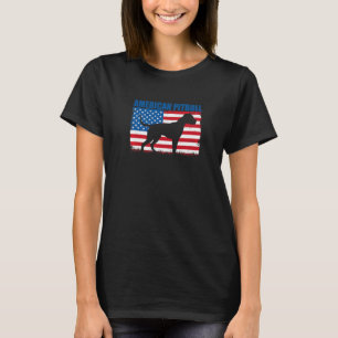 Camiseta Bandeira Americana Pitbull Americano para Cachorro