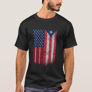 Camiseta Bandeira Americana Porto-Riquenha EUA Porto Rico