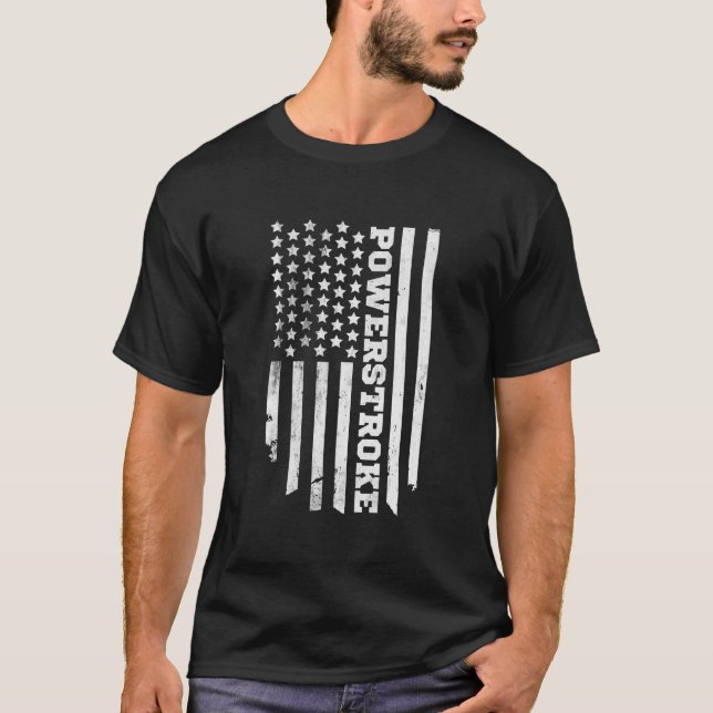 Camiseta Bandeira Americana Powerstroke (Frente)