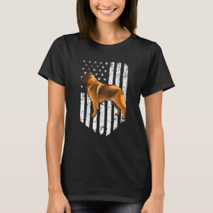 Camiseta Bandeira Americana Preto Branco Tervuren Belga 4º
