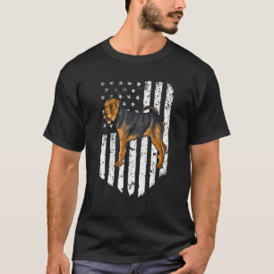 Camiseta Bandeira Americana Preto Branco Welsh Terrier 4 De