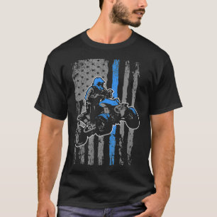 Camiseta Bandeira Americana Quatro Rodas Quad Men ATV Ridin