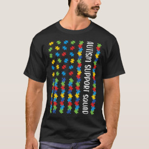 Camiseta Bandeira Americana Quebra-cabeça de Consciência do