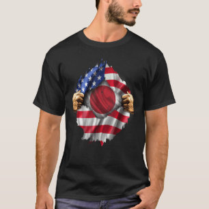 Camiseta Bandeira Americana Rasgada Oculta 37ª Brigada de I