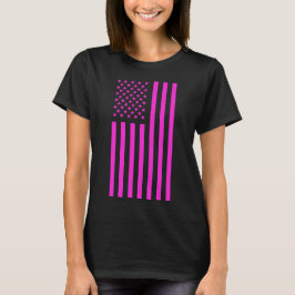 Camiseta Bandeira Americana Rosa