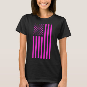 Camiseta Bandeira Americana Rosa