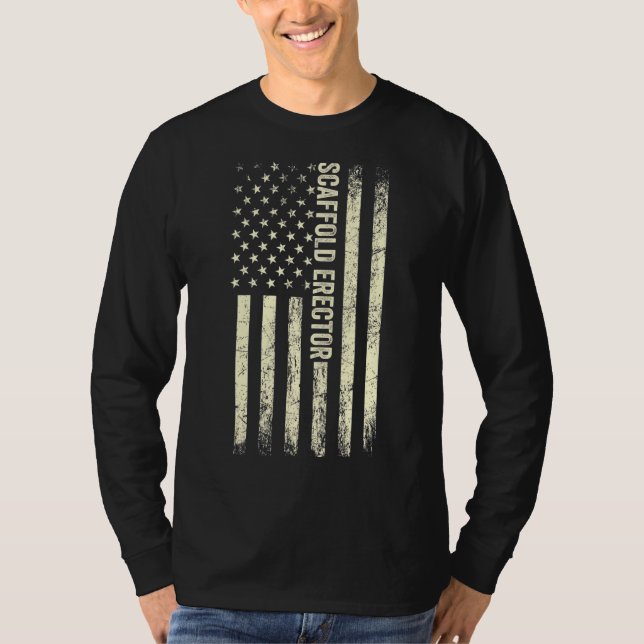 Camiseta Bandeira Americana Scaffole Ortopolida Americana S (Frente)