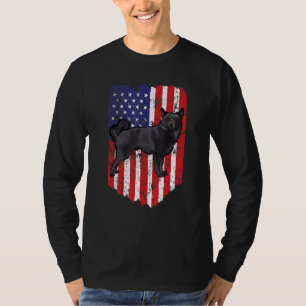 Camiseta Bandeira Americana Schipperke 4 De Julho EUA