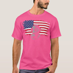 Camiseta Bandeira Americana Scuba Merging Roupa Scuba Divin