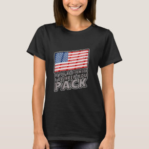 Camiseta Bandeira Americana Se Você Estiver Ofendido, Eu O