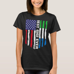 Camiseta Bandeira Americana Serra Leoa Melhor Gigi Alguma F