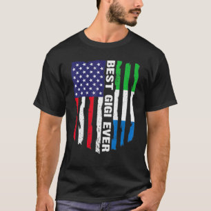 Camiseta Bandeira Americana Serra Leoa Melhor Gigi Alguma F