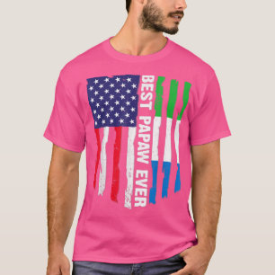 Camiseta Bandeira Americana Serra Leoa Melhor Papax Ever Fa