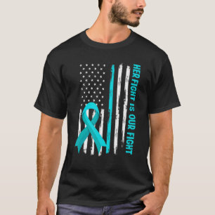 Camiseta Bandeira Americana Sua Luta É Minha Síndrome De Po