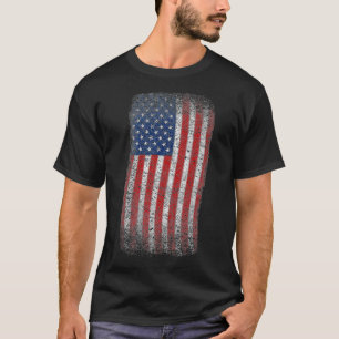 Camiseta Bandeira Americana T 4 de julho Patriótica USA Fla